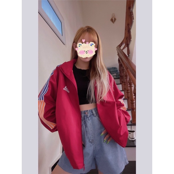 Áo khoác unisex form rộng- Áo khoác Adidas SIÊU HOT kẻ sọc,có 4 màu,from rộng