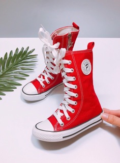 Boot vải cao cổ cho bé gái