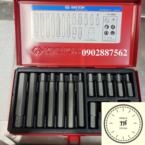Bộ mũi vít đóng Kingtony 15 món 1015MQ