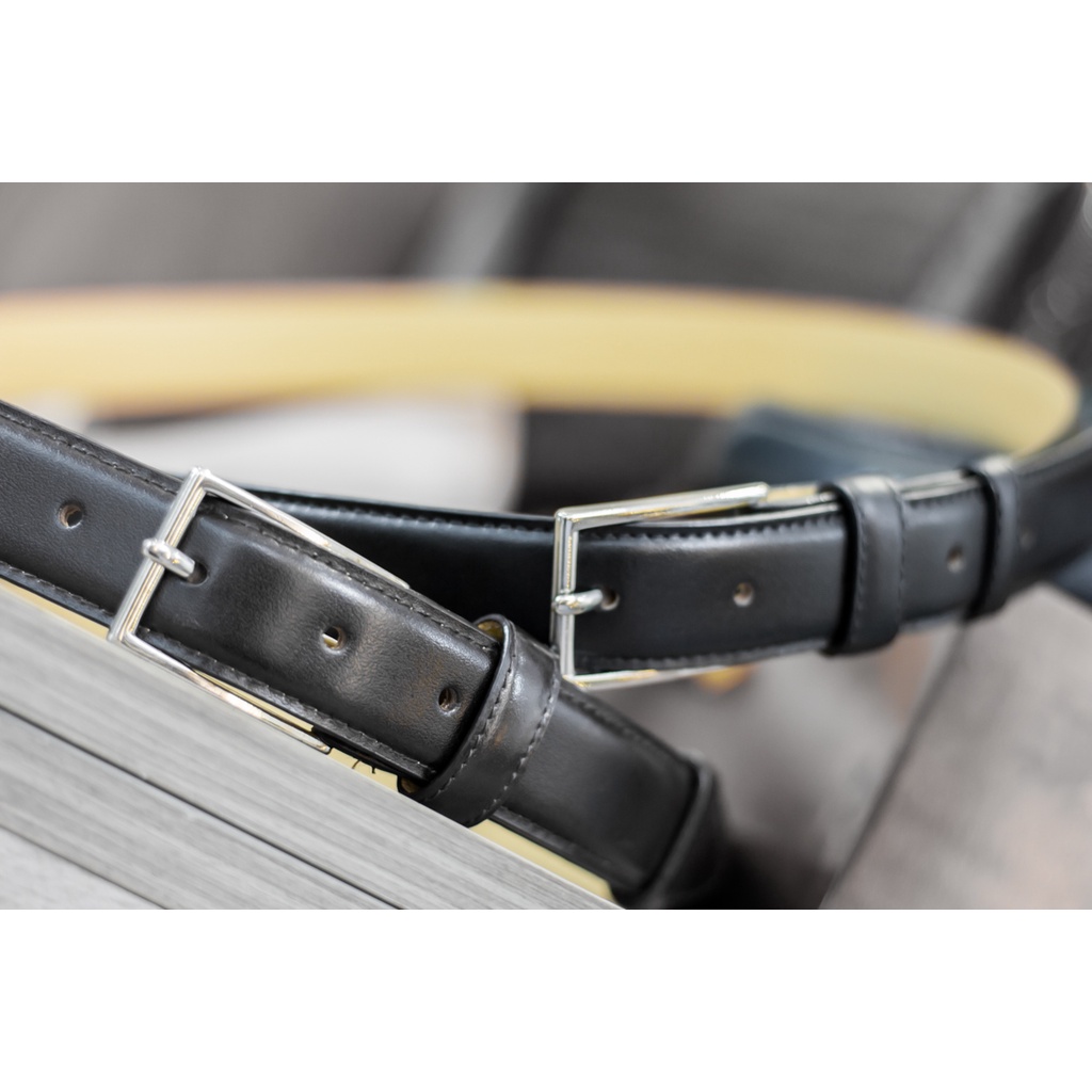 Thắt lưng nam da bò cao cấp thương hiệu CNES belt đầu kim 3.0