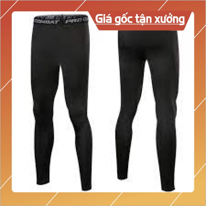 Quần Pro Compat giữ nhiệt - Quần legging Nam dáng lửng - quần bó sát , quần tập gym cho Nam