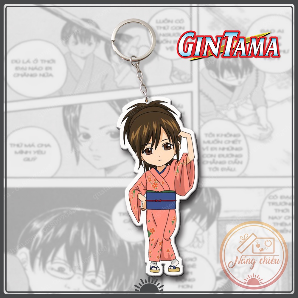 Móc khóa Dày In Sắc Nét 2 Mặt Anime Linh Hồn Bac - Gintama ☘️Quà Tặng Nắng Chiều☘️