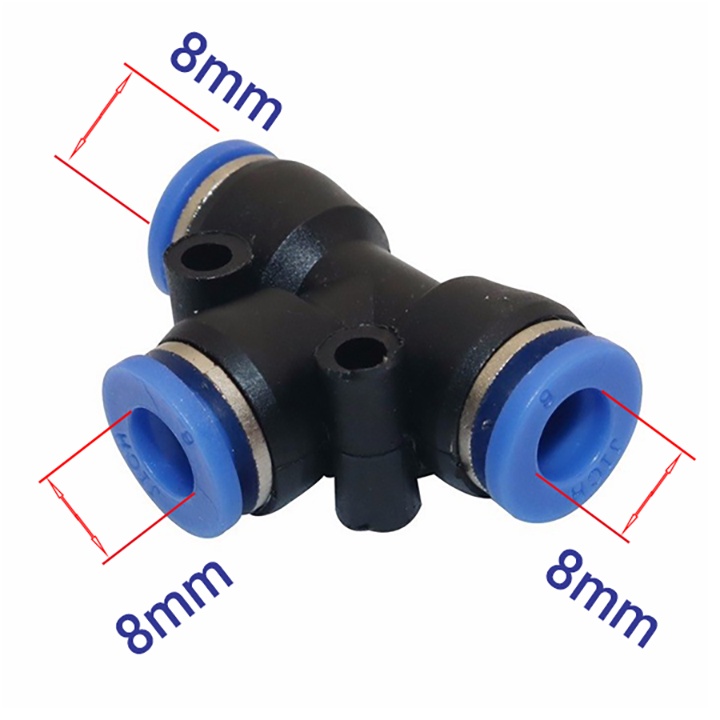Trọn bộ phun sương tưới cây, làm mát béc đồng...sử dụng ống ldpe 8mm và tê nối nhanh cao cấp
