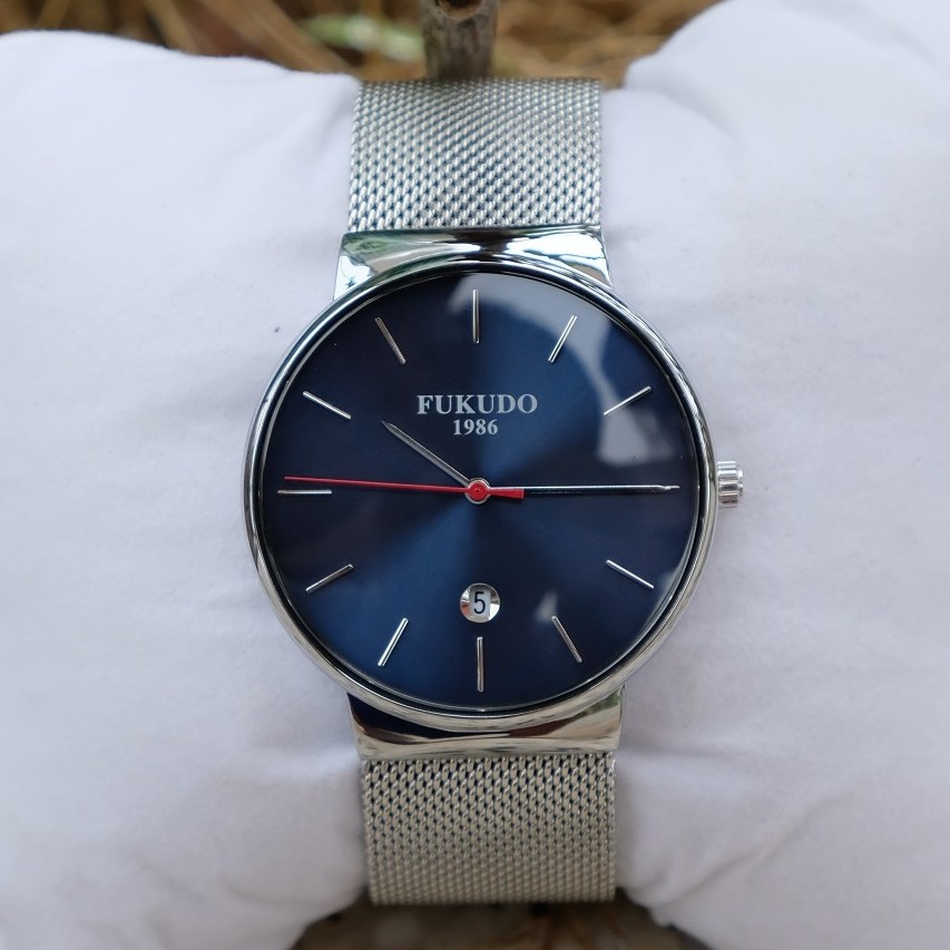 Đồng Hồ Nam FUKUDO S86 Mặt Xanh Độc Đáo, Dây Thép Không Gỉ Cao Cấp Chính Hãng | BigBuy360 - bigbuy360.vn