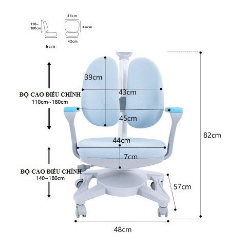 [CHÍNH HÃNG] Ghế học thông minh chống gù cho học sinh, phiên bản cao cấp nhất 2019_bàn học chống gù