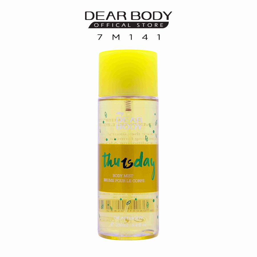 BODY MIST DEAR BODY 250ml - XỊT THƠM TOÀN THÂN 7 NGÀY SB Startup