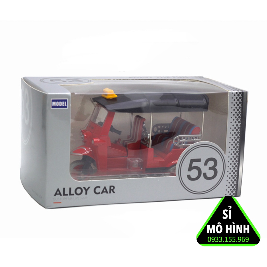 Mô hình xe Taxi tuk tuk Thái Lan bằng kim loại