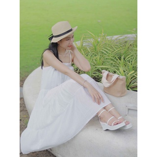 Đầm Maxi Tơ Tằm 2 Dây Cổ Yếm [ Trong Veo ]