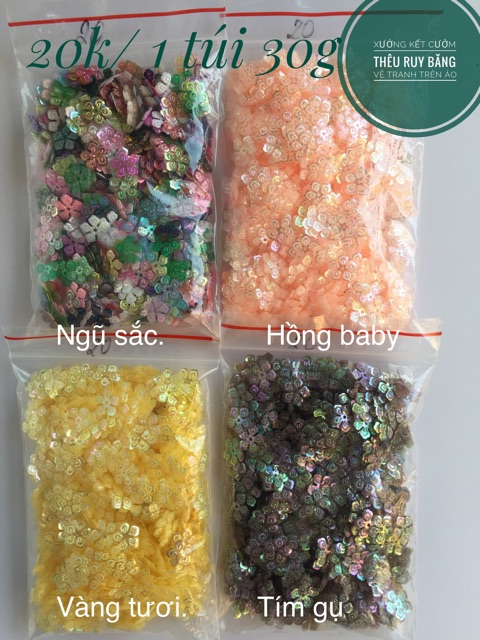 Hạt kim sa hoa dập vân 8mm