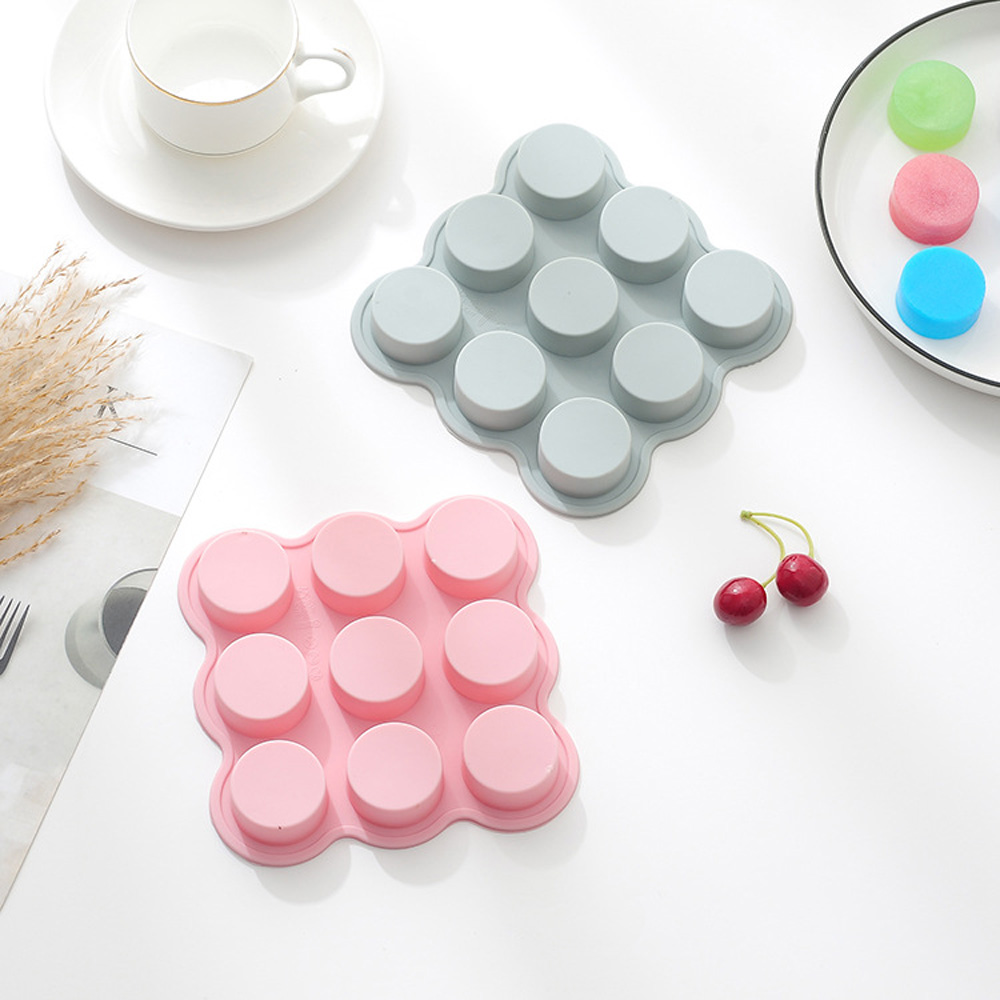 EPOCH Khuôn Silicon Làm Bánh / Xà Phòng Hình Trụ Nhiều Màu