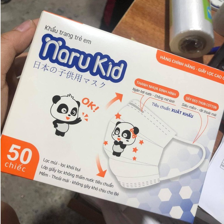 Hộp 50 Khẩu trang Naru Kid cho bé