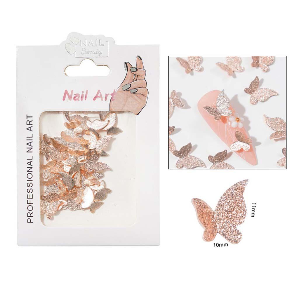 QQMALL Phụ Kiện Trang Trí Móng Nghệ Thuật Hình Bướm 3D Phong Cách Nhật Bản Thời Trang Cho Nữ