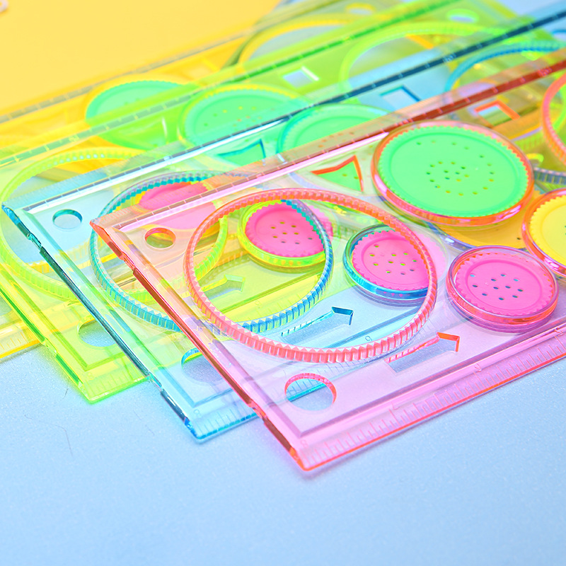 Multi-function Puzzle Spirograph Geometric Ruler/ Students Drawing Toys Children Learning Art Tool