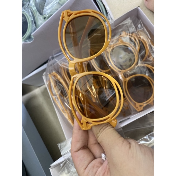 Kính mát gọng tròn màu sắc ngọt ngào thời trang dễ thương cho bé ms179