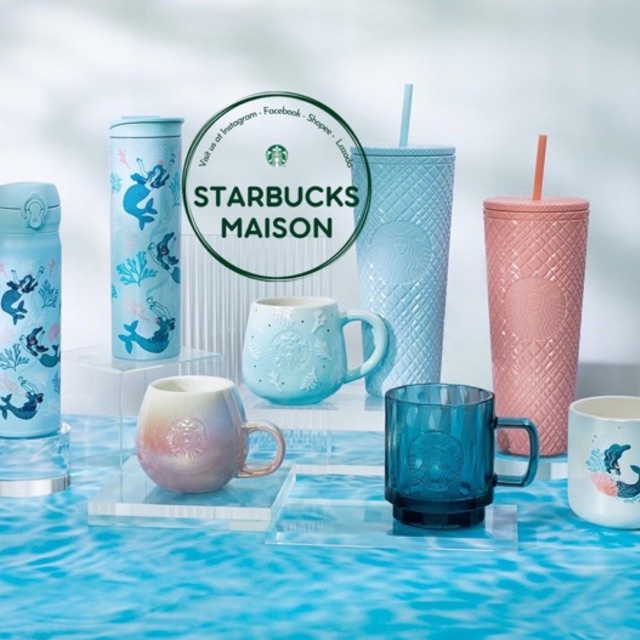 |CHÍNH HÃNG| STARBUCKS BST SIREN - Bình, Ly giữ nhiệt, Cốc sứ, thuỷ tinh