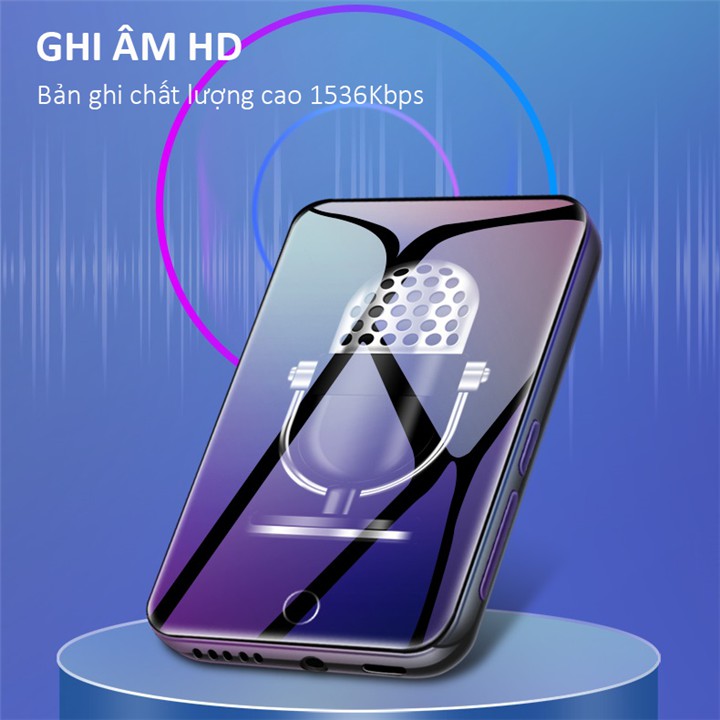 MÁY NGHE NHẠC MP3 XEM PHIM MÀN HÌNH CẢM ỨNG 2.8 INCH BLUETOOTH 4.0 RUIZU M7 BỘ NHỚ TRONG 8GB