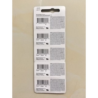 Vỉ  1 viên  pin  Sony CR2032 2032 Lithium 3V Nhật  bản