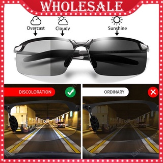 Kính râm Photochromic Nam Phân cực Chameleon Đổi màu Kính râm Nam Kính chống bức xạ Kính râm Kính mắt