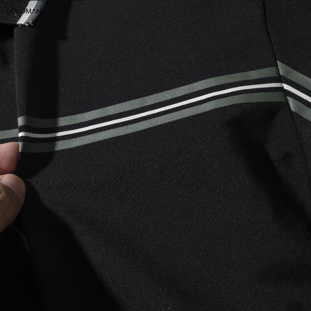 Áo thun Polo nam  IKUN in họa tiết chất vải Cá Sấu Cotton xuất xịn,chuẩn form,trẻ trung, năng động - POLOMAN