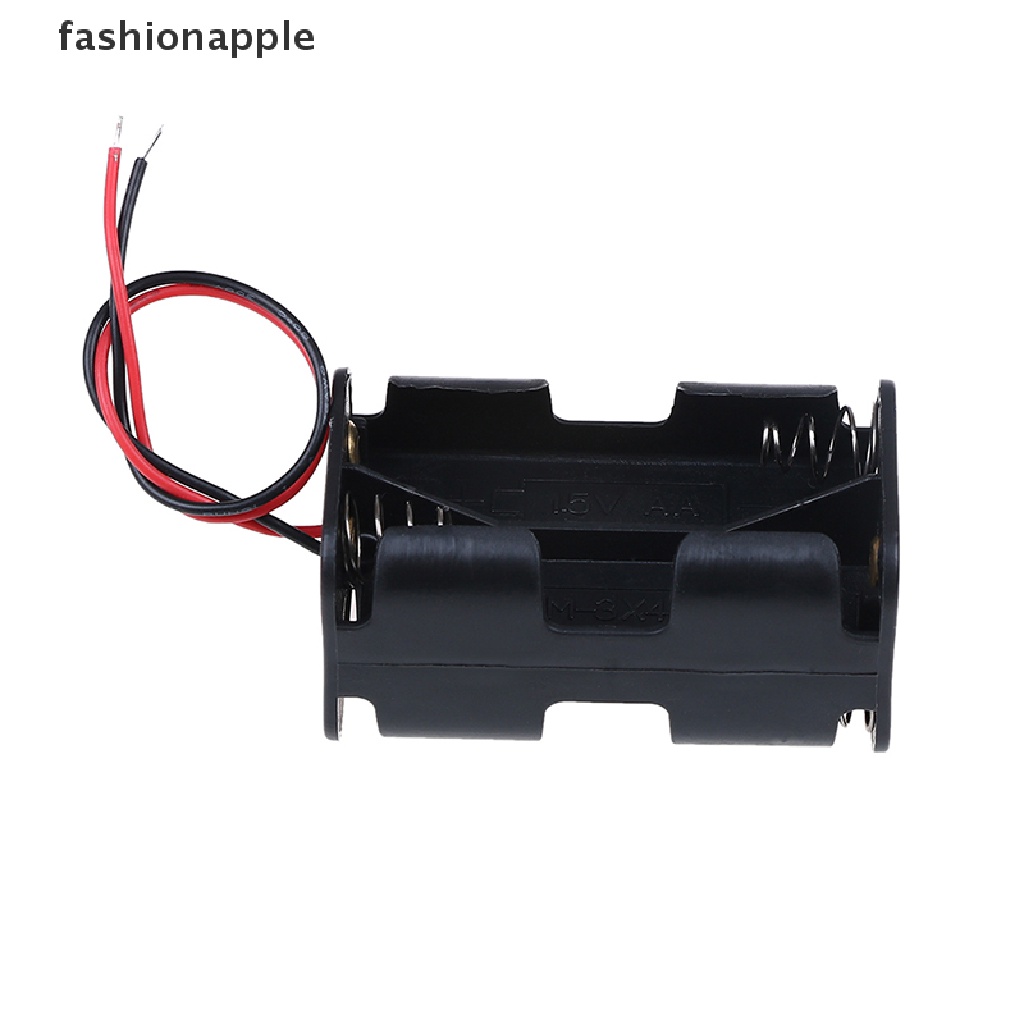 Bộ 2 Giá Đỡ Bằng Nhựa Màu Đen Kèm Dây Cho Pin 4 x AA