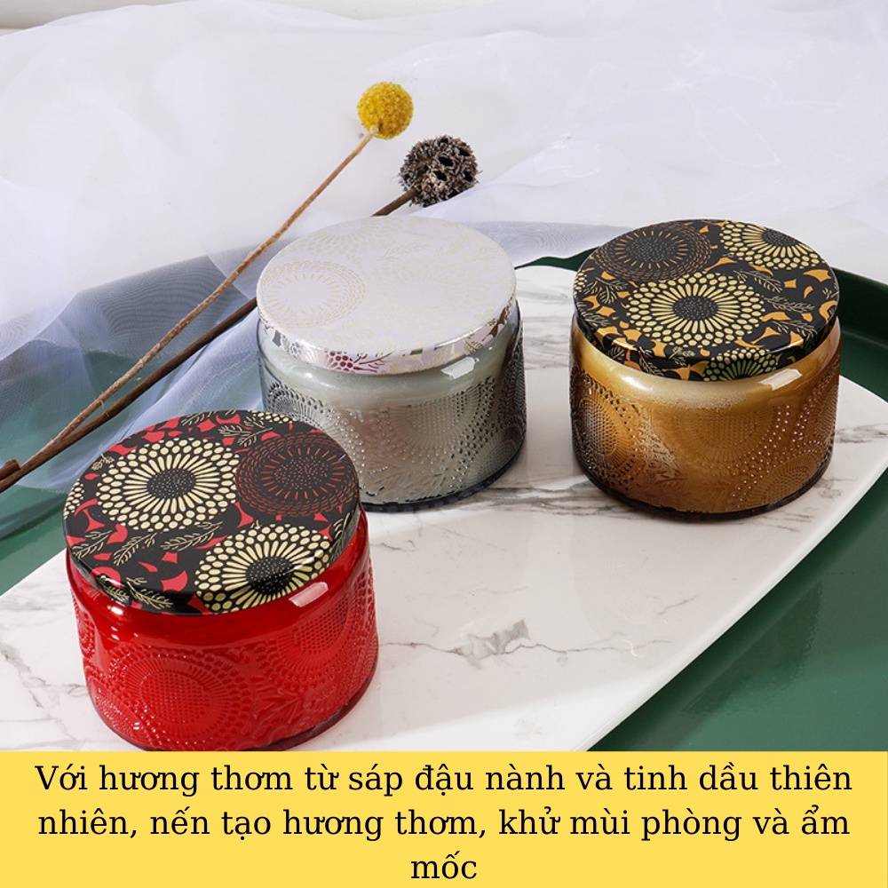 Nến thơm khử mùi CHILLAX decor trang trí phòng tinh dầu thơm thư giãn sáp thơm đậu nành thiên nhiên BẢN DÙNG THỬ