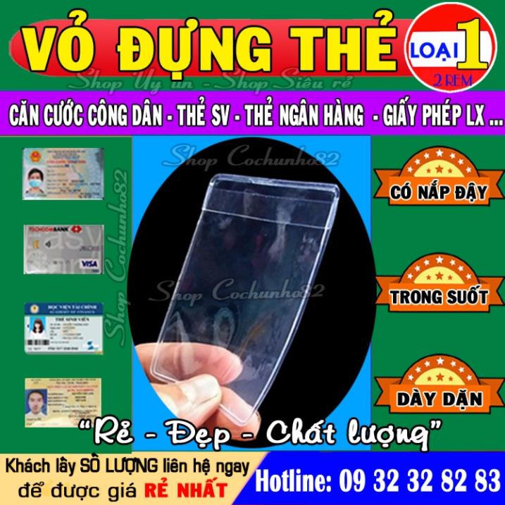 12.12 Siêu rẻ VỎ ĐỰNG THẺ CĂN CƯỚC, ATM, THẺ HỌC SINH, NGÂN HÀNG....- LOẠI CÓ NẮP - DÀY DẶN