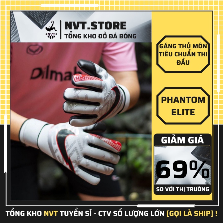 Bao tay bắt bóng trẻ em Nike Phantom, găng tay thủ môn trẻ em CAO CẤP, DÍNH BÓNG siêu tốt - NVT.store.vn