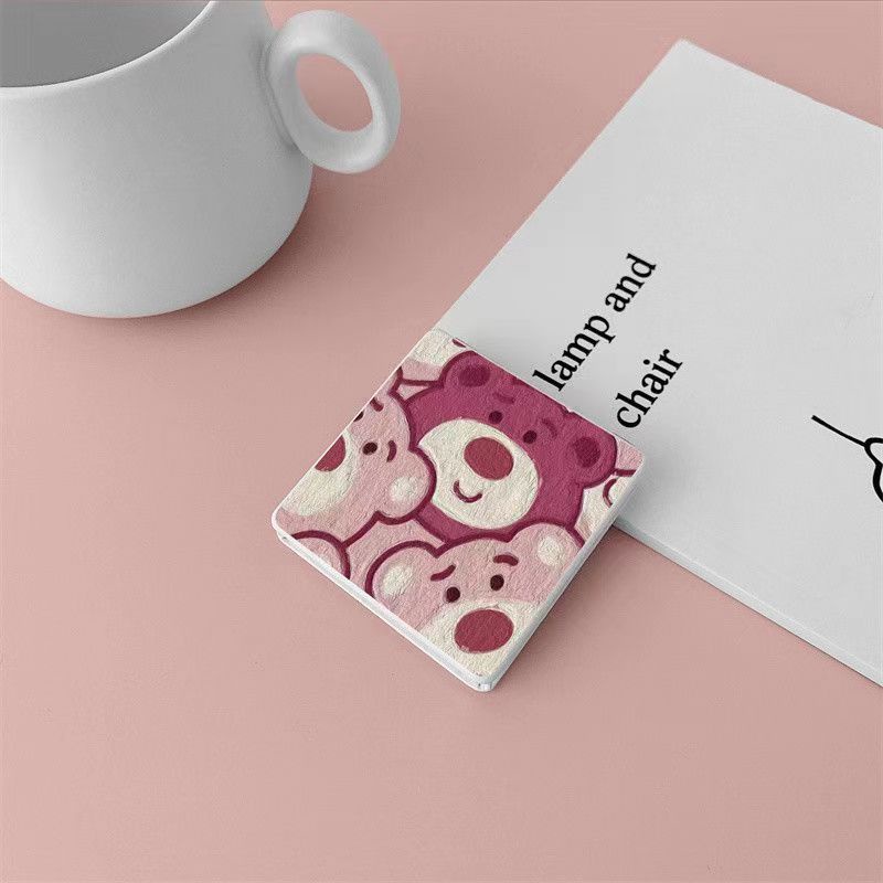 Gương Gấp Hình Gấu Dâu Tây Dễ Thương