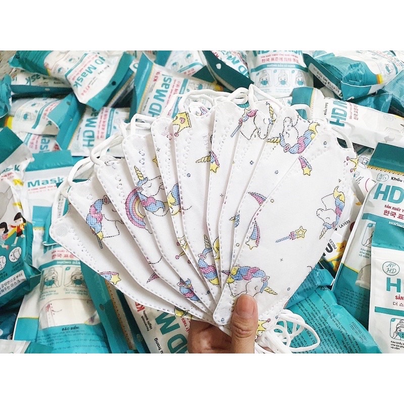 Khẩu trang trẻ em 4 lớp KF94 HD MASK 10 cái