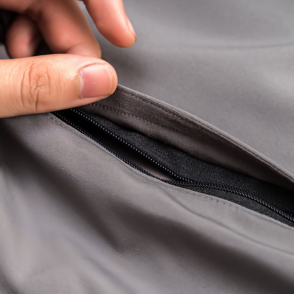 Quần Đùi Short Thể Thao Nam Tập Gym chạy bộ 2 lớp, xẻ V có túi zip lớp trong thoáng mát Q259 | BigBuy360 - bigbuy360.vn