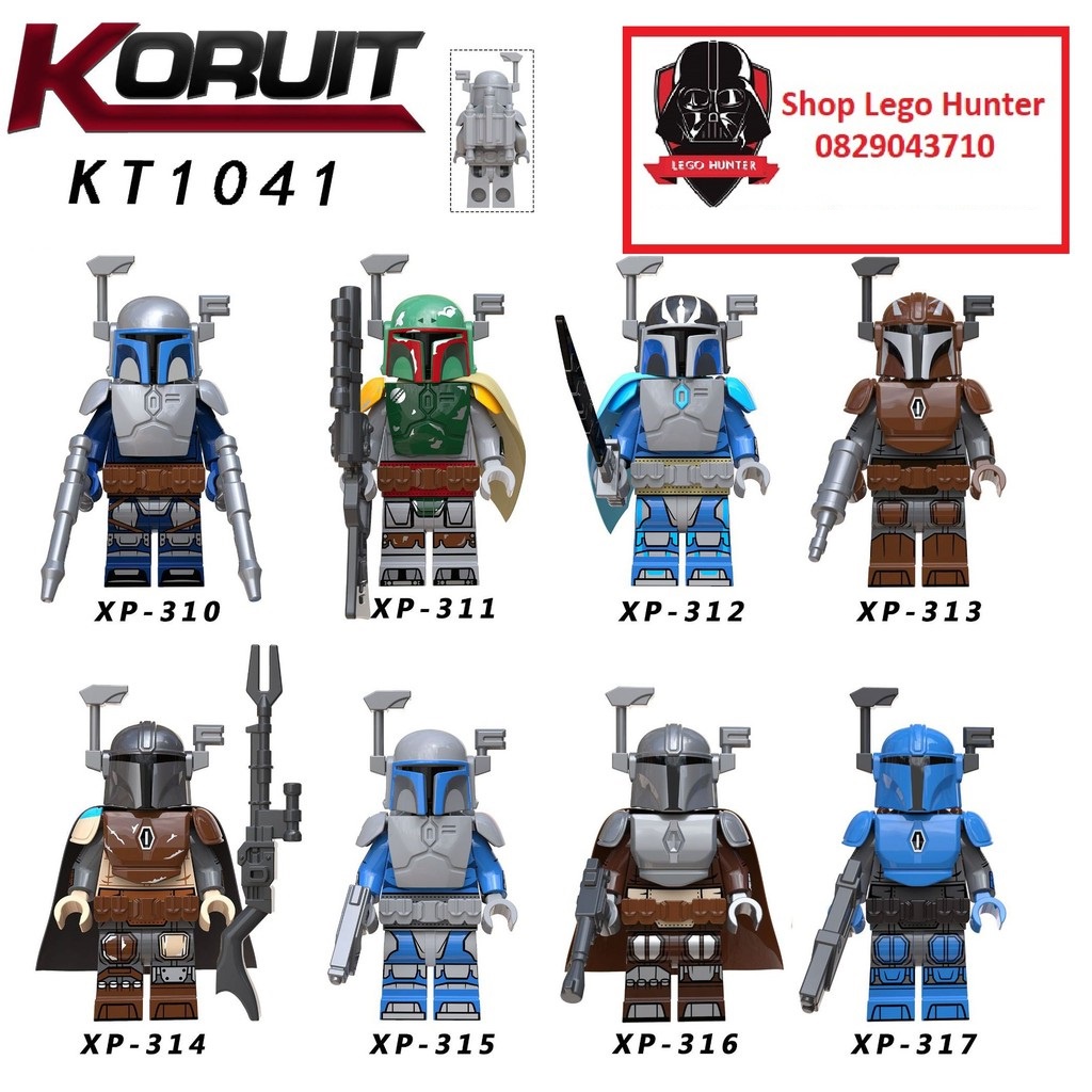 Xếp Hình Star War Minifigures Bounty Hunter Thợ săn tiền thưởng liên ngân hà KT 1041