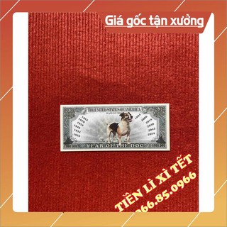 Tờ 1 triệu USD Lưu niệm có hình con Tuất (chó) trong 12 con giáp