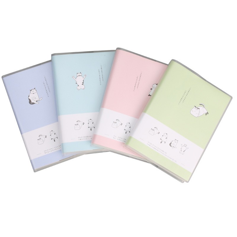 Sổ ghi chép dễ thương ghi chép A6 80 trang họa tiết dễ thương có bọc sổ chống ướt, chống bẩn