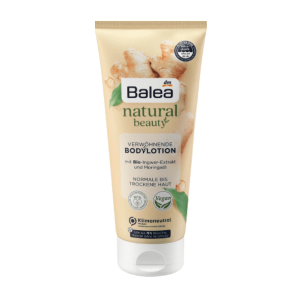 Dưỡng thể Balea Natural Beauty Bodylotion Bio Ingwer Extrakt