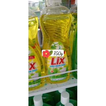 Nước rửa chén Lix hương chanh 5kg và 750g