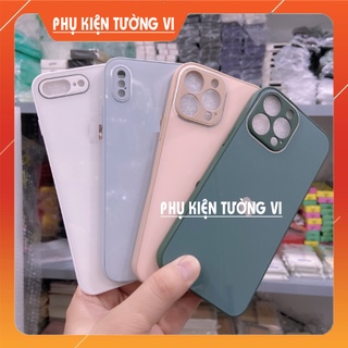 Ốp lưng mặt kính cao cấp cho các dòng iPhone từ 7 tới iPhone 13 Pro Max