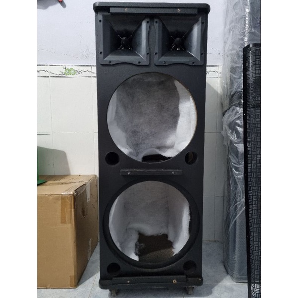 Thùng loa kéo 4 tấc đôi  đứng