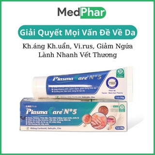 Gel bôi da nano bạc PlasmaKare cho Thuỷ đậu, Sởi, Tay chân miệng, Zona, Herpes, nấm da xẹp mụn, ngứa,