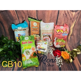 Combo no10 hủ tiếu miến bún phở mì rau củ xuất khẩu Duy Anh