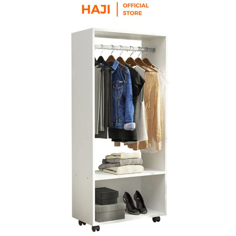 Tủ đồ đứng HAJI có bánh xe di chuyển tiện dụng phù hợp với mọi không gian A200