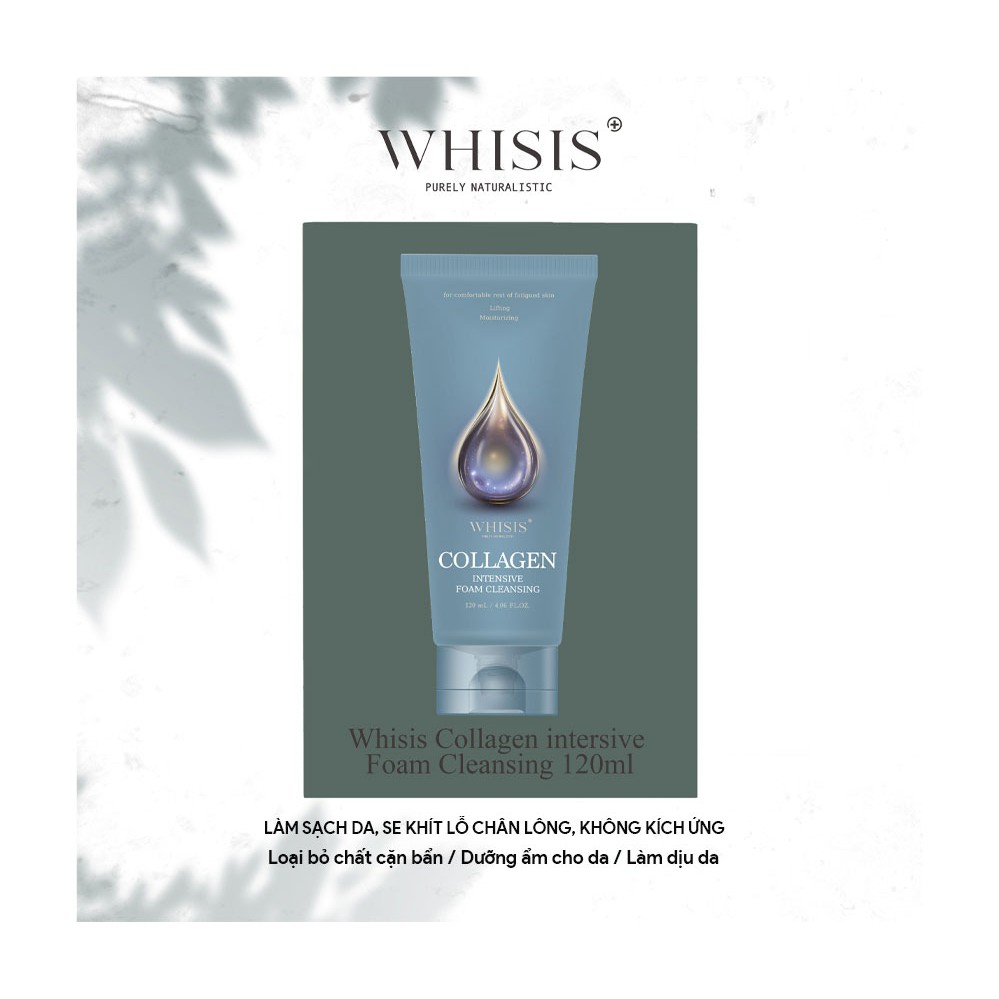 Sữa rửa mặt chống lão hóa cung cấp collagen chuyên sâu Whisis dung tích 120ml | BigBuy360 - bigbuy360.vn
