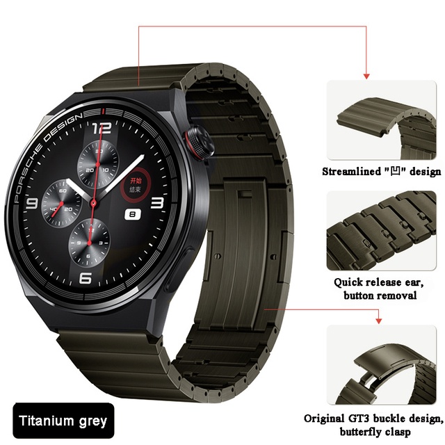 Dây Đeo Kim Loại Titan Cho Đồng Hồ Thông Minh Huawei Watch GT 3 2 GT3 Pro 46mm GT2 Pro 22mm Watch 3