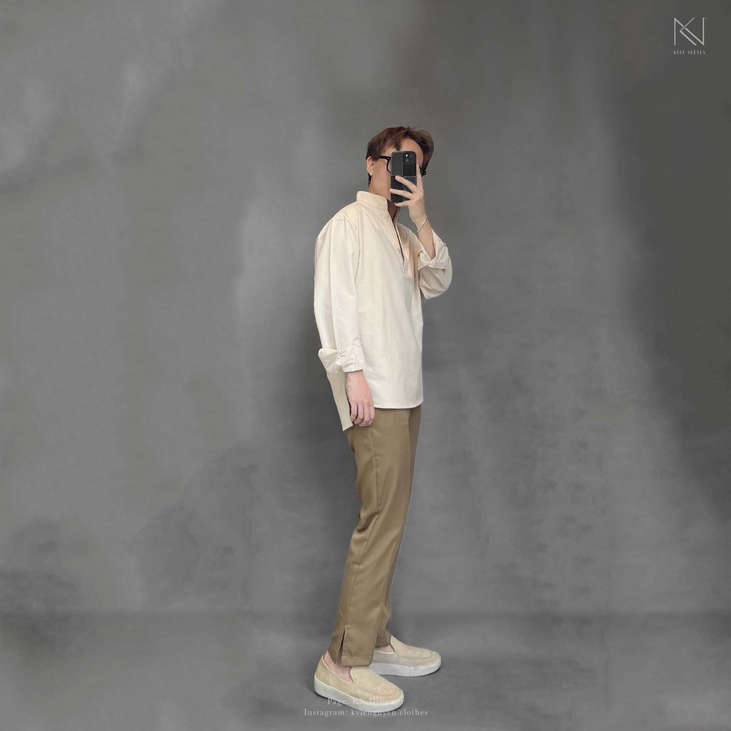 QUẦN TÂY ỐNG XẺ TÀ - CUT PANTS 2'S KN (ảnh thật từ shop)