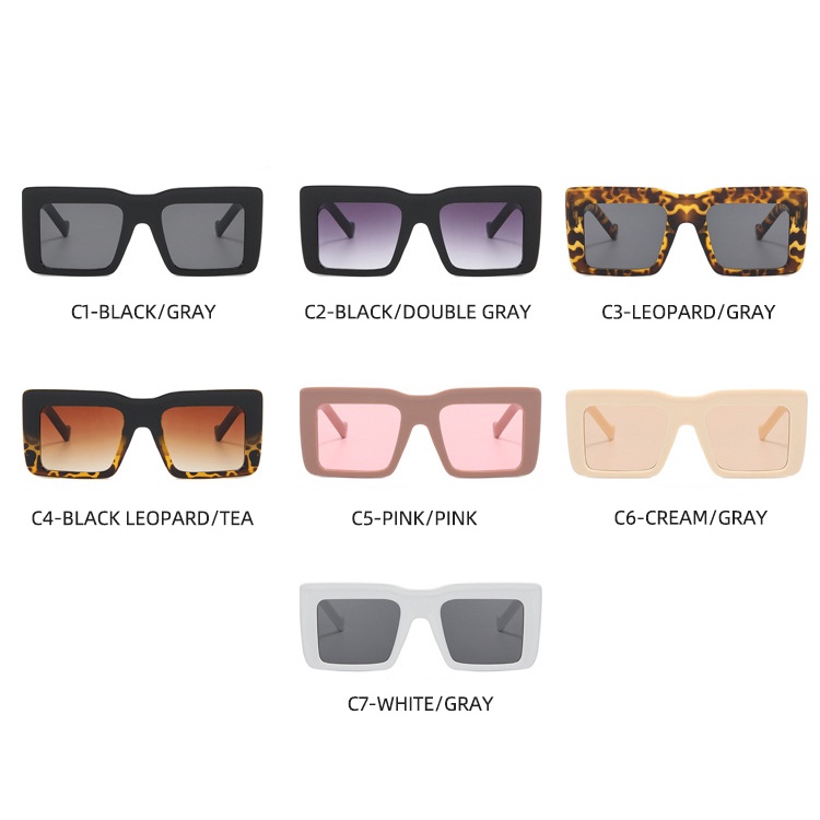 Kính Mát Gọng Vuông To Thời Trang Unisex 2022