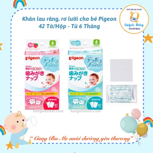 Khăn lau răng Pigeon cho bé 42 miếng