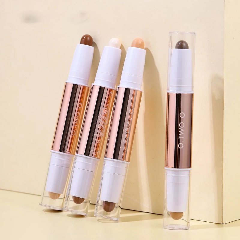 [Hàng mới về] Thỏi che khuyết điểm highlight tạo khối O.TWO.O 2 trong 1 lâu trôi tự nhiên không chứa dầu
