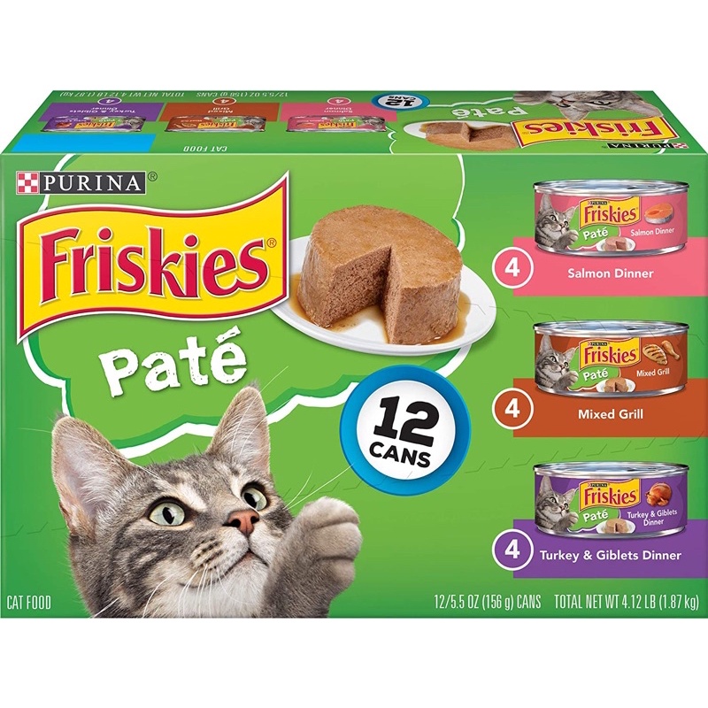 🇺🇸 PATE Thức Ăn Ướt Cho Mèo FRISKIES WET CAT FOOD 156g