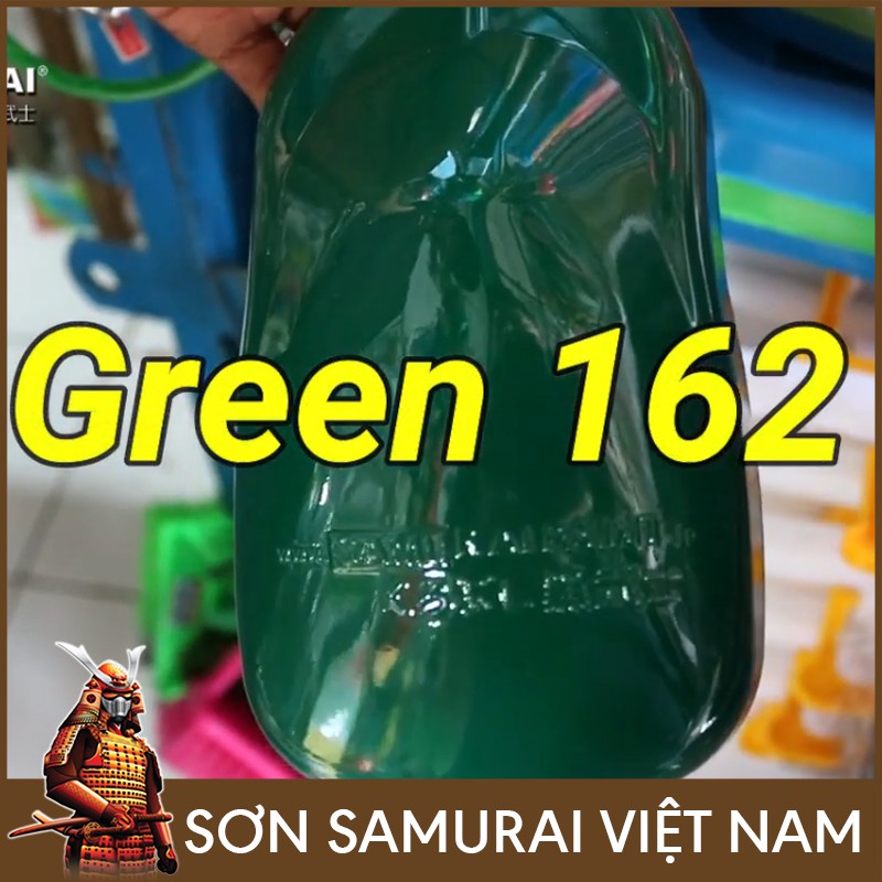 Combo sơn Samurai màu xanh lá 162