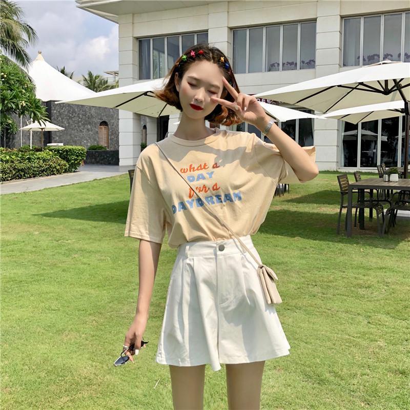Quần Short Giả Váy Ống Rộng Lưng Cao Thời Trang Hàn Quốc Hàng Mới Cho Nữ Sinh