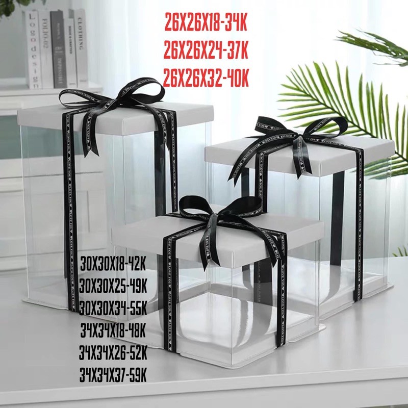 5 HỘP MICA SIZE TO
